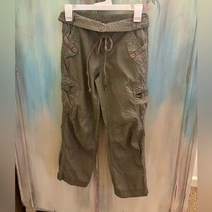 Younique Juniors Olive Cargo Pants size 1